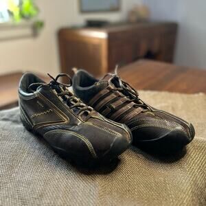 Geox Respira Leather Sneaker:‎ Brown Tan | Bowling | Indie| Casual (Size Mens 9)